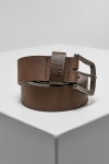 Urban Classics Leather Imitation Belt Brown