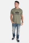 Alpha Industries Basic T-skjorte Olive