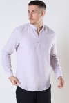 ONLY & SONS CAIDEN HALF PLACKET LINEN SHIRT Nirvana