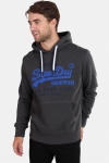 Superdry Sweatshirt Shop Duo Hoodie Winter Charcoal Marl