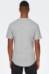 Only & Sons MATT LONGY SS TEE Mirage Gray