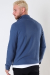 Clean Cut Copenhagen Lauritz Recycled half zip knit Dusty Blue