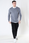 Lyle & Scott Cotton Merino Crew Jumper Mid Grey Marl