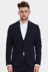 Les Deux Como Pinstripe Blazer Dark Navy/Light Brown