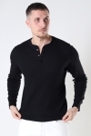 Jack & Jones JACHENRIK HENLEY LS Black