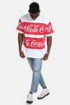 Mister Tee Merchcode Coca Cola Stripe Oversized T-skjorte White