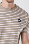 Kronstadt Timmi Organic/Recycled striped t-shirt Sand