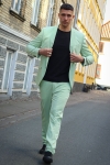 Jack & Jones FRANCO SUIT Celadon Green SUPER SLIM FIT