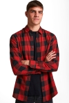 Jack & Jones JJEGINGHAM TWILL SHIRT L/S NOOS Brick Red