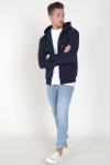 Jack & Jones Soft Genser Zip Hood Navy Blazer