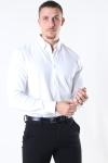 Selected Slim Oliver Knit Flex Skjorte LS Bright White