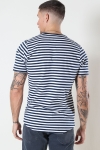 Basic Brand T-skjorte Striped Navy/White