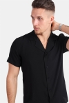 Clean Cut Bowling Plain S/S Skjorte Black