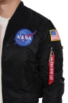 Alpha Industries MA-1 VF NASA Bomber Jakke Black