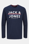 Jack & Jones JACRON TEE LS AND PANTS LW SET Navy Blazer