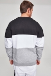 Klokkeban Classics 3-Tone Oversize Crewneck Black/ White/ Grey