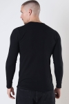 Basic Brand Muscle Fit LS T-shirt Black