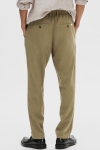 Selected Brody Linen Pants Burnt Olive
