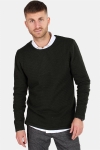 Clean Cut Aberdeen Crew Neck Strikke Dark Green Melange