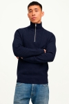 Jack & Jones PERFECT KNIT HALF ZIP Maritime Blue