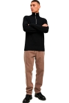 Jack & Jones PERFECT KNIT HALF ZIP Black