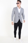 Jack & Jones Premium Julian Check Blazer Light Grey Melange