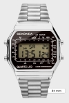 Sekonda 1816 Stainless Steel Bracelet Digital Klokke