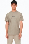 Only & Sons Onsmusk Life Reg Logo SS Tee Silver Lining