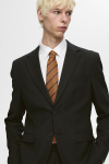 Selected Slim Oasis Linen Blazer Dark Green