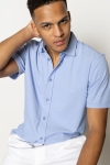 Clean Cut Copenhagen Valencia Stretch Shirt S/S Light Blue