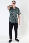 ONLY & SONS ONSZEBRA LIFE SS AOP REG SHIRT Hedge Green