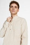 Jack & Jones JPRBLASUMMER HALF PLACKET SHIRT L/S SN Curds & Whey