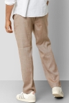 Clean Cut Copenhagen Barcelona XO Cotton Linen pants Dark Camel Melange