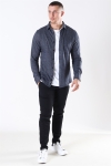 Only & Sons Gabriel LS Strikkeket Skjorte Dark Navy