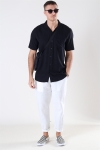 Only & Sons Silo Solid Viscose Skjorte Black