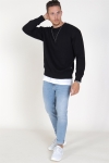 Jack & Jones Soft Genser Crew Neck Black