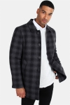 Clean Cut Halmstad Wool Frakk Grey Checked