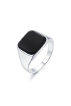 Northern Legacy Black Onyx SignatKlokkee Ring Silver