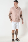 Solid Aurelius Elasticated Linen Shorts White