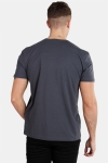 Alpha Industries Basic T-skjorte Small Logo Greyblack/Black