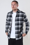 Kronstadt Johan Flannel check shirt Black / White