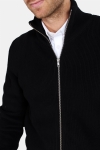 Clean Cut Osin Zip Cardigan Strikke Black