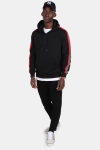 Klokkeban Classics Stripe Shoulder Hoodie Black/ Fire Red/ Green