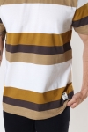 Fat Moose Caleb Cotton Tee SS Ecru Bronze Stripe