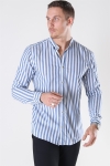 Only & Sons Matthew LS Stripe Manderine Skjorte Dark Blue