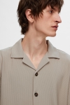 Selected Loose Plisse Resort SS Shirt Pure Cashmere