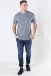 Selected Norman 180 SS O-Neck T-shirt Medium Grey Melange