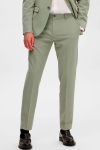 Selected SLHSlim Corby Seersucker Trousers Flex Desert Sage