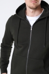 Jack & Jones STAR BASIC SWEAT ZIP HOOD Rosin