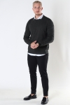 Jack & Jones JJEBASIC KNIT CREW NECK NOOS Forest Night twisted with black